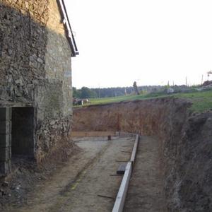 Excavation for terrasse