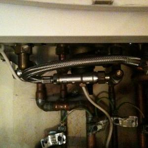 Filling Loop in Alpha CB24 Boiler - front