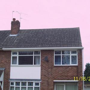 Semi next to concrete