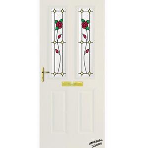 White Kensington Composite Door (Rose)