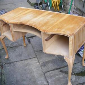 Just washed with white spirit.