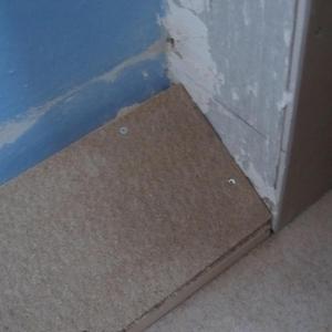 Built up run off for shower recess