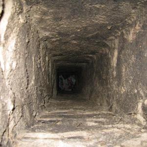 Looking down the cavity