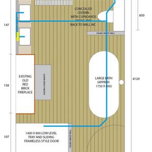Bathroom Drain Plan
