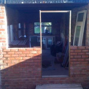 New frame and wooden lap removed