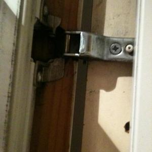 Broken fridge hinge