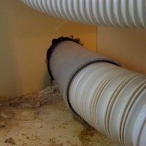 Grey soil pipe