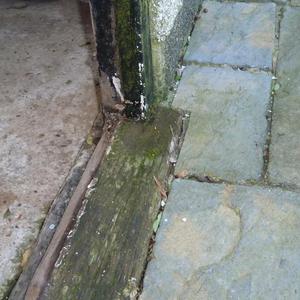 Back paving at door