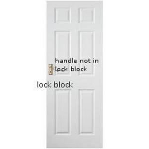 6 panel painted door 78x27