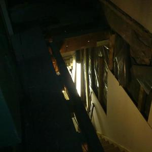 Stairwell /chimney breast wall