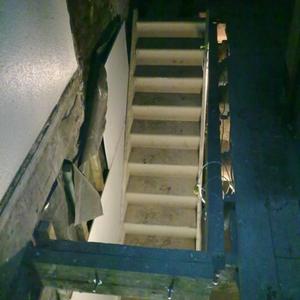 Plan view of stairwell