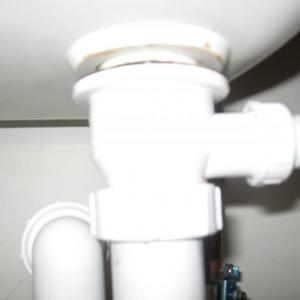 Leaking pipe from sink