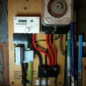 The setup of my outside cupboard