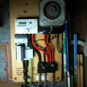 Setup of the outside cupboard