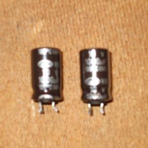 The failed capacitors