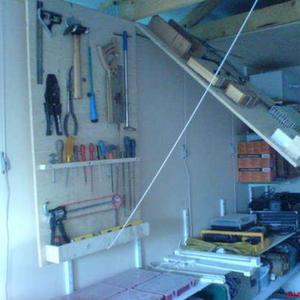 Ceiling storage panels