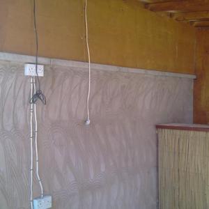 Mono, stone, oak beam effects