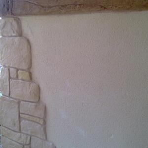 Mono, stone, oak beam effects