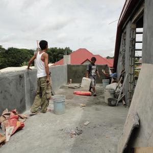 Roof garden being rendered.