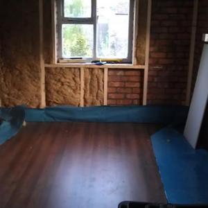 Studwork & Rockwool Goin In!