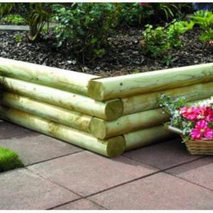 Rounded edge log sleeper