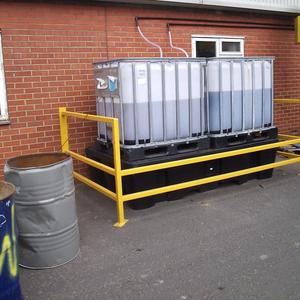 handrail round  ibc tanks