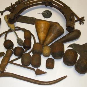 Old lead working tools.