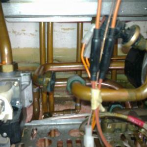 exchanger and diverter removed