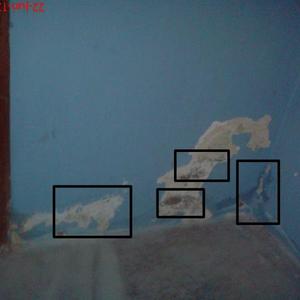 the opposite side to the switch