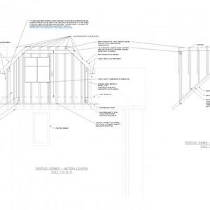 Dormer typical construction arrangement