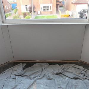 Foil backed plaster board & TAPED