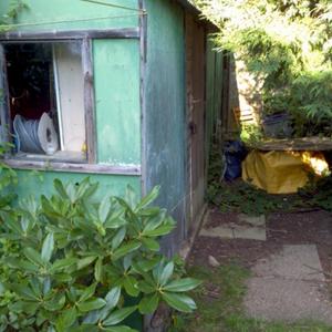 Right side of existing Garage