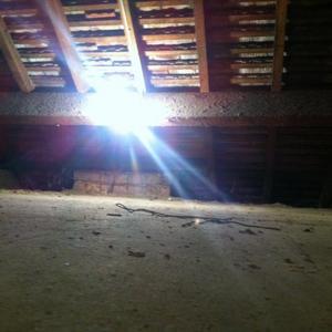chimney stack view from loft