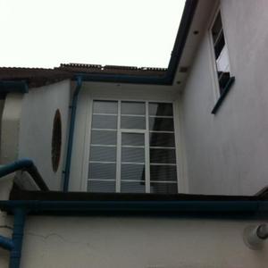 view over garage flat roof