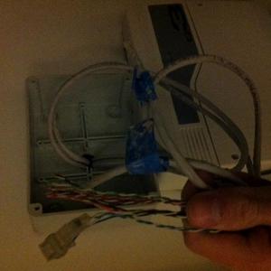 BT box in airing cupboard