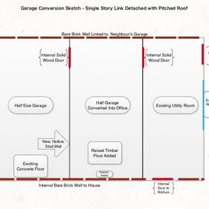 Garage Conversion Sketch