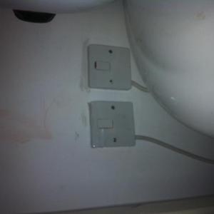 Two switches for the boiler