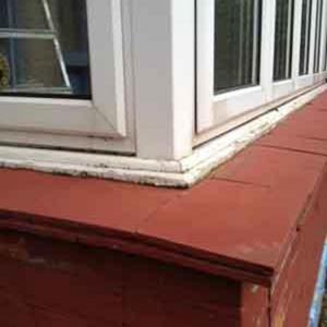 Outside of right corner