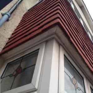 Above right inside corner