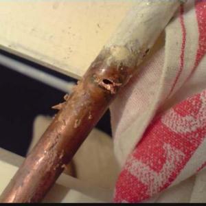 beware of pipes & cables