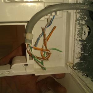 behind the face plate