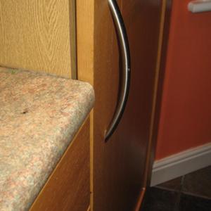 top of door slightly ajar