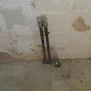 Iso valves fitted to sink feed pipes