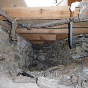 Under floor looking at bay