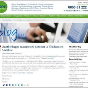 Planet South Lakes Customer Testimonial