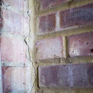 Cracked Garage Wall Inside