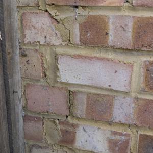 Cracked Garage Wall Outside
