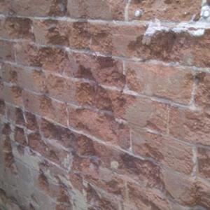 bricks after plaster removal