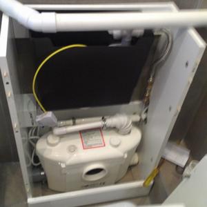 Installing toilet cupboard