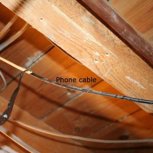 Cable going over and under